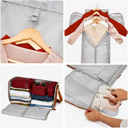 2-in-1 Convertible Garment Duffle Bag